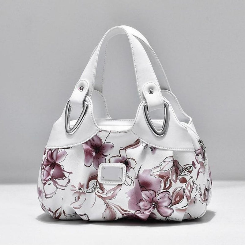 Bolsa de Couro Flower Rose